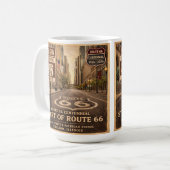ルート66スタート地点 シカゴ コーヒーストップ コーヒーマグカップ (正面左)