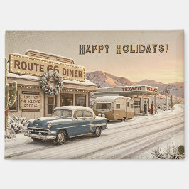 ルート66ダイナークリスマスストッキングスタッファー マグネット