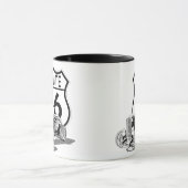 ルート66デザイン コーヒーマグ マグカップ (中央)