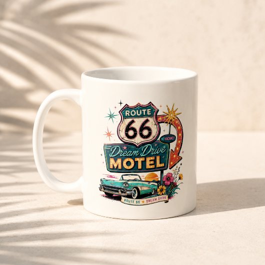 ルート66ドリームドライブの朝の旅の雰囲気 コーヒーマグカップ