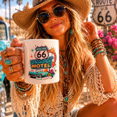 ルート66ドリームドライブの朝の旅の雰囲気 コーヒーマグカップ