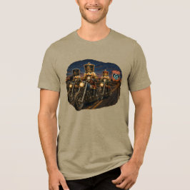 ルート66ナッツクラッカー バイカー ブラザーフッド ライド トライブレンドTシャツ