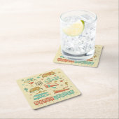 ルート66ハッピーキャンパー スクエアペーパーコースター (インサイチュ)