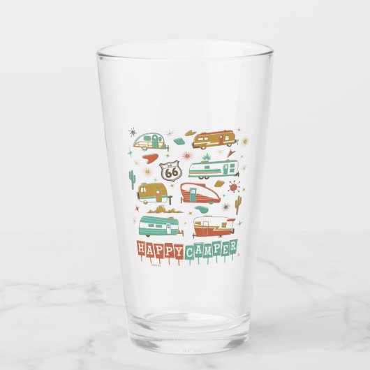 ルート66ハッピーキャンパー タンブラーグラス (正面)