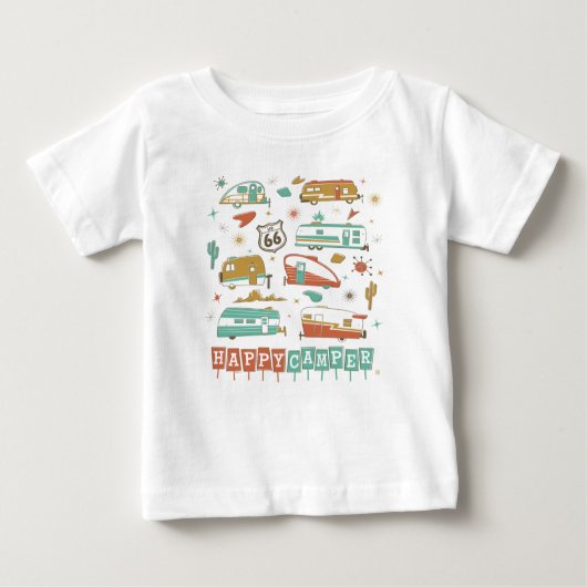 ルート66ハッピーキャンパー ベビーTシャツ (正面)