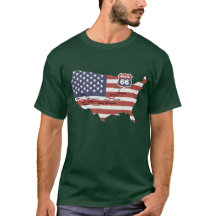 ルート66マップTシャツ