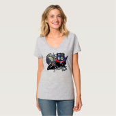 ルート66モーターサイクルツアーT Tシャツ (正面フル)
