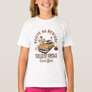 ルート66リバイバル – ヴィンテージ燃料 – ベルエア Tシャツ