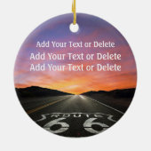 ルート66ヴィンテージ自動 – SRF セラミックオーナメント (裏面)