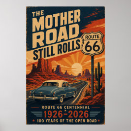ルート66創立100周年記念アート「Mother Road」 ポスター