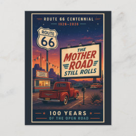 ルート66創立100周年記念ドライブイン シーズンポストカード