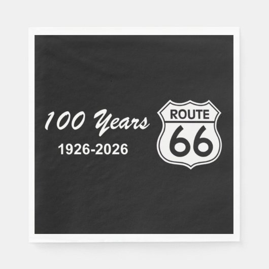 ルート66創立100周年記念 スタンダードランチョンナプキン (正面)