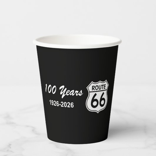 ルート66創立100周年記念 紙コップ (正面)