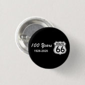 ルート66創立100周年記念 缶バッジ (正面&裏面)