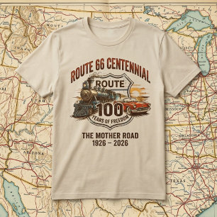 ルート66創立100周年 アメリカの自由100年 ヴィンテージ Tシャツ