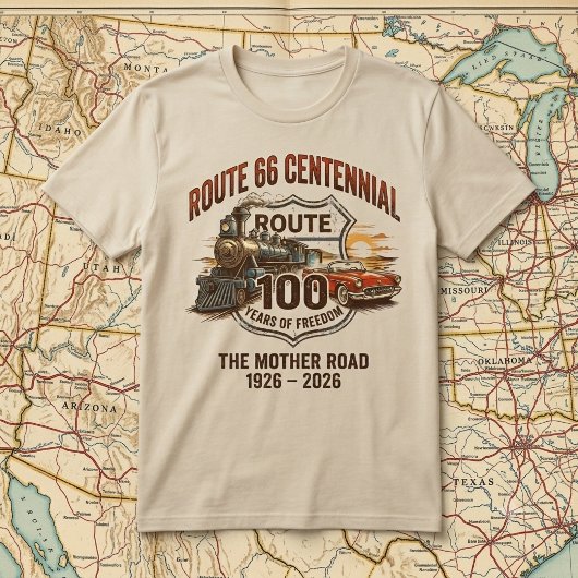 ルート66創立100周年 アメリカの自由100年 ヴィンテージ Tシャツ