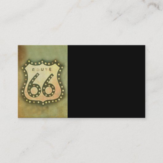 ルート66名刺テンプレート写真アート 名刺 (正面)