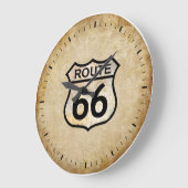 ルート66壁時計 ラージ壁時計 (傾斜)