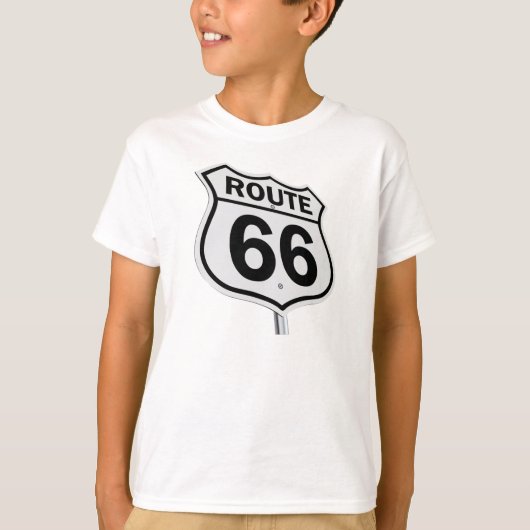 ルート66子供Tシャツ。 Tシャツ (正面)