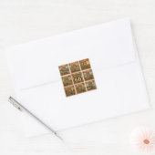 ルート66州のスタンプ文房具アート スクエアシール (封筒)