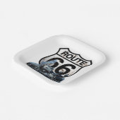 ルート66平方プレート ペーパープレート (傾斜あり)