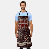 ルート66料理エプロン エプロン (着用した状態)
