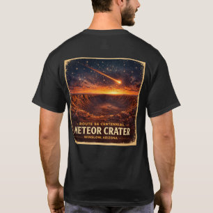 ルート66百周年記念 メテオ・クレーター ウィンズロー Tシャツ