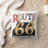 ルート66米 クッション (ブランケット)