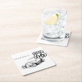 ルート66紙コースター スクエアペーパーコースター (インサイチュ)