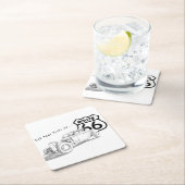 ルート66紙コースター スクエアペーパーコースター (インサイチュ)