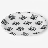 ルート66紙プレート小さい標識。 ペーパープレート (アングル)