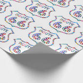 ルート66色のしぶき! ラッピングペーパー (角)