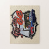 ルート66車場面 ジグソーパズル (縦)