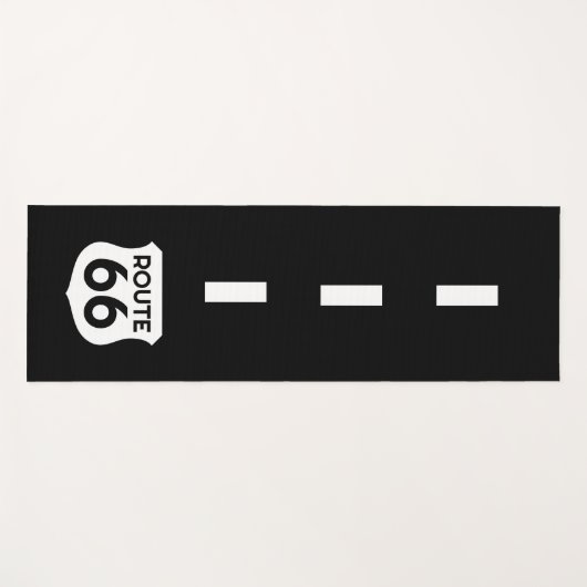 ルート66道路標識カスタムヨガマットデザイン ヨガマット (正面(横))