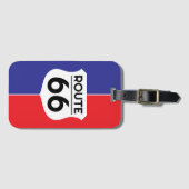 ルート66道路標識カスタム旅行荷物ラベル ラゲッジタグ (正面横)