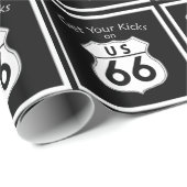 ルート66道路標識ギフトラップを蹴取得 ラッピングペーパー (ロールコーナー)