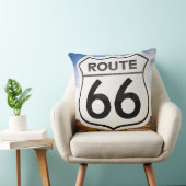 ルート66道路標識、アリゾナ州 クッション (椅子)