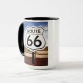 ルート66道路標識、アリゾナ州 マグカップ (正面左)