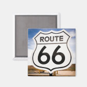 ルート66道路標識、アリゾナ州 マグネット (正面/裏面)