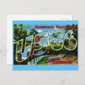 ルート66風光明媚なミズーリの挨拶はがき ポストカード (正面/裏面)