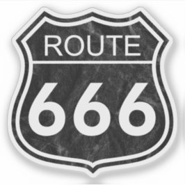 ルート666 (ブラック) シール