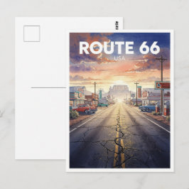 ルート66 アメリカ 旅行 ヴィンテージ ポストカード