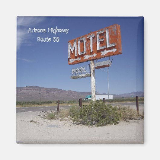 ルート66 – アリゾナハイウェイマグネット マグネット (正面)