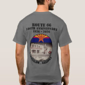 ルート66 ウィンズロー アリゾナ州 バックプリント Tシャツ (裏面)