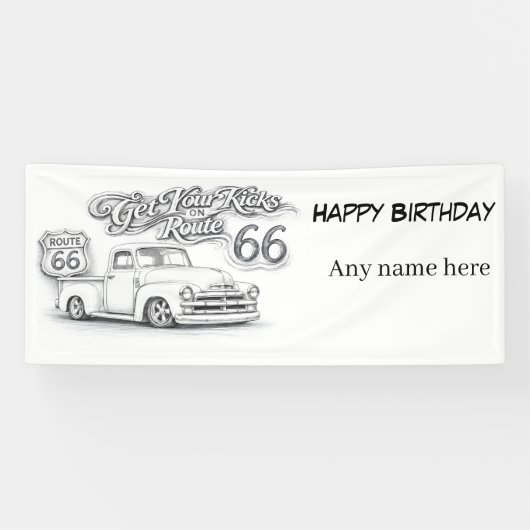 ルート66 オーダーメイド バナー 横断幕 (横)