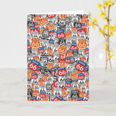 ルート66 カード (黄色い花)