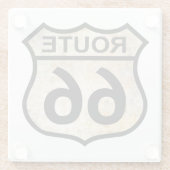 ルート66 ガラスコースター (裏面)