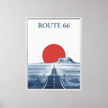 ルート66 キャンバスプリント額入り