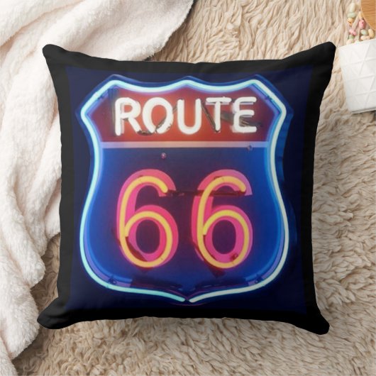 ルート66 クッション (ブランケット)