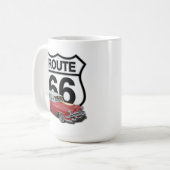 ルート66 クラシックカー コーヒーマグカップ (正面左)